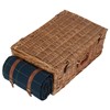 4 Person Blue Tweed Hamper