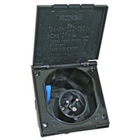 Fawo 240v Flush Mains Inlet - Black
