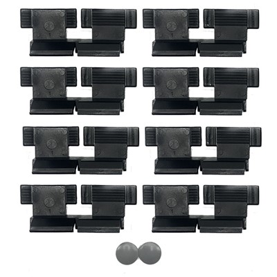 Hartal Standard Flyscreen Clips, Black, 8 Pack