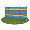 4 Pole Multicoloured Polythene Windbreak