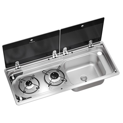 Dometic MO9722R Slimline Hob & Sink Unit Right Hand - Piezo Ignition & Shut Off