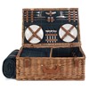 4 Person Blue Tweed Hamper