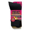 Heat Machine Ladies Tog 2.3 Thermal Socks, Size 4-8, Black