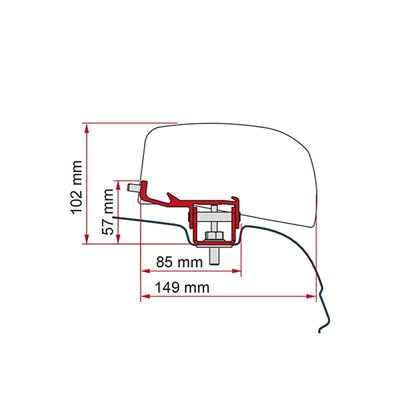 Fiamma Kit NV350 Total Black (F40) - RHD