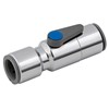 John Guest 10mm Chrome Plated Ball Valve