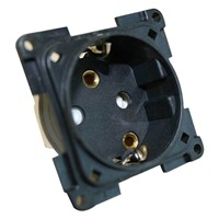 CBE Black 230v Schuko Socket