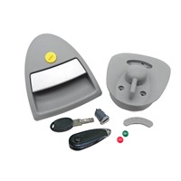 Hartal Triangle Left Hand Complete Bailey Lock Kit, Grey, suits HSC