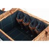 4 Person Blue Tweed Hamper