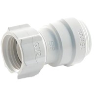 John Guest 15mm - 1/2" bsp Female adaptor (order in multiples of 10)