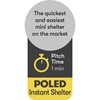 Quest Screen House 4 Mini pop up Gazebo - Grey