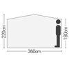 Screen house 6 Pro pop up Gazebo - Grey