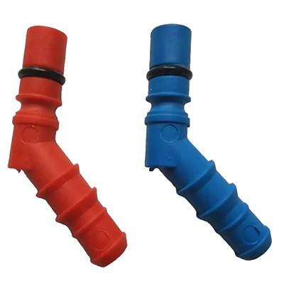 Reich Nozzle ridged - red & blue