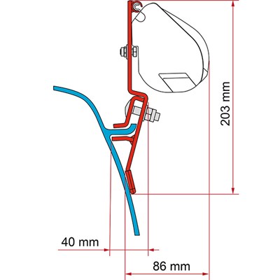 Fiamma Kit VW T3/T3 Lift Roof - Deep Black