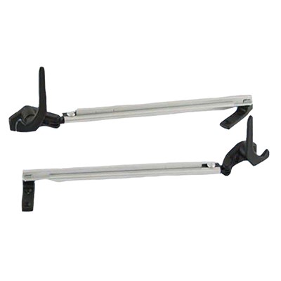 Polyplastic 200mm Pair Polyfix slide on Auto stay with catch