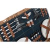 4 Person Blue Tweed Hamper