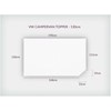 Duvalay 190x130cm VW Campervan Gold Foam Compact Topper