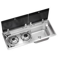 Dometic MO9722R Slimline Hob & Sink Unit Right Hand - Piezo Ignition & Shut Off