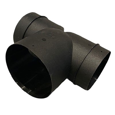 Truma Reducing T-Piece 80 to 72/65 mm - Black