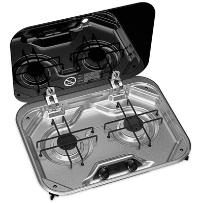 Dometic PI8022 Two Burner Gas Hob with Gas Shut Off