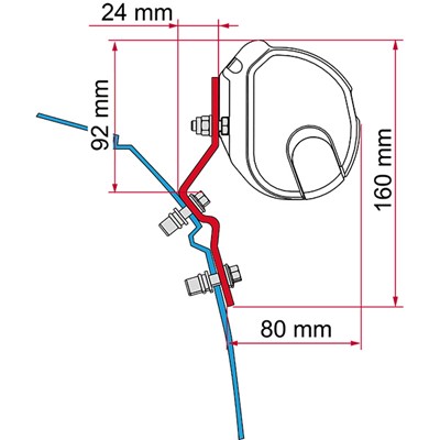 Fiamma Kit VW T4 Lift Roof - Deep Black