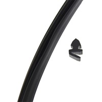 Hartal Stable Door Rubber Seal, Black (order multiples of 50m)