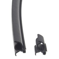 Hartal Rubber Door Seal - Black (order in multiples of 10m)
