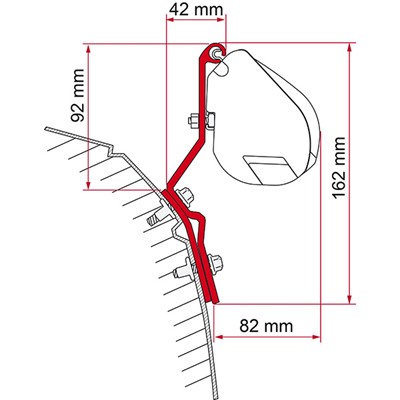 Fiamma Kit VW T4 Lift Roof - Deep Black
