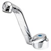Samba Cold Water tap with 25cm flexi hose with barbed ends & 33mm hole size