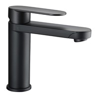 Reich Linnea K black with 25cm UniQuick pipe with push-fit fittings and 33mm hole size