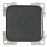 CBE Grey Single Unipolar + LED Switch