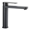 Reich Linnea L Kitchen Tap Black with 25cm Flexi Hose with rigid fittings