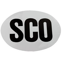 W4 Large Oval SCO Sticker