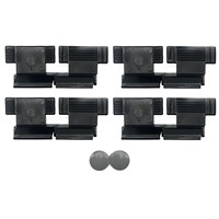 Hartal Standard Flyscreen Clips, Black, 4 Pack