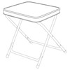 Quest Superlite Elsfield Stool/Table (Removable Table Top)
