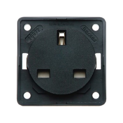 W4 Berker 3-Pin 13A Socket - Anthracite