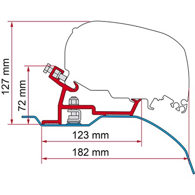 Fiamma Kit Ducato (H2/L4) >06 (F80/F65)