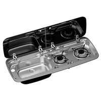 Dometic SMEV MO9222L 2 Burner Hob & LH Sink Combi Unit