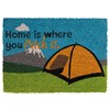 Heavy duty coir Home is where you pitch it (tent) mat