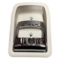 Hartal Inner Door Handle - Cream with Chrome Handle