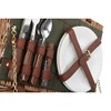 2 Person Green Tweed Hamper