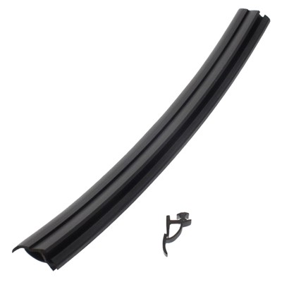 Hartal Rubber Door Seal Black (per metre)