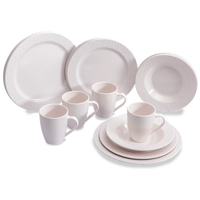 16 Piece Dinner Set Whistful White