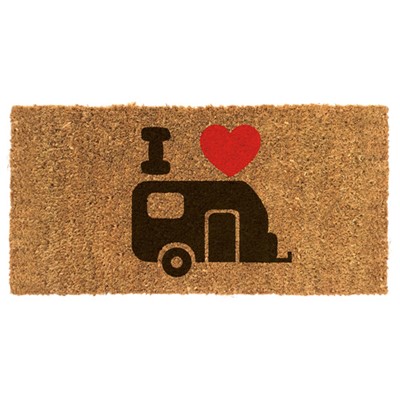 Reimo I Love My Caravan Coconut Door Mat