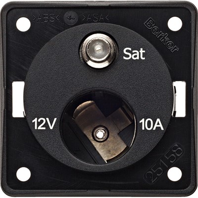 W4 Berker  12V Cigar Socket/Satellite Point - Anthracite