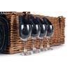 4 Person Blue Tweed Hamper