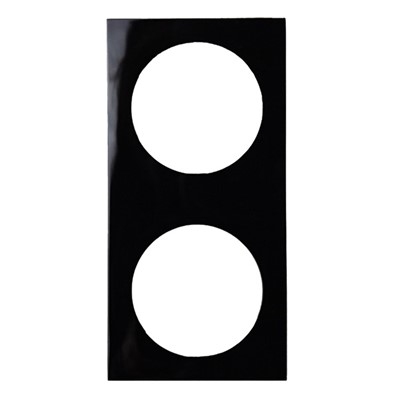 W4 Berker Pure Double Frame - Gloss Black