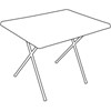 Quest Fleetwood Master Plastic Table - Grey