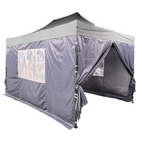 Sides for Louisiana Pavillion in grey  (2 x doors, 2 x windows)