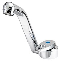 Samba Cold Water tap with 25cm flexi hose with barbed ends & 33mm hole size
