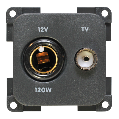 CBE 12 & TV Socket - Grey